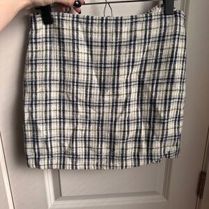 Abercrombie & Fitch NWOT Tweed Plaid Mini Skort